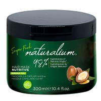 Mascarilla Capilar com extrato de argán Naturalium Superfood (300ml): Suaviza o teu cabelo enquanto hidrata-o em profundidade